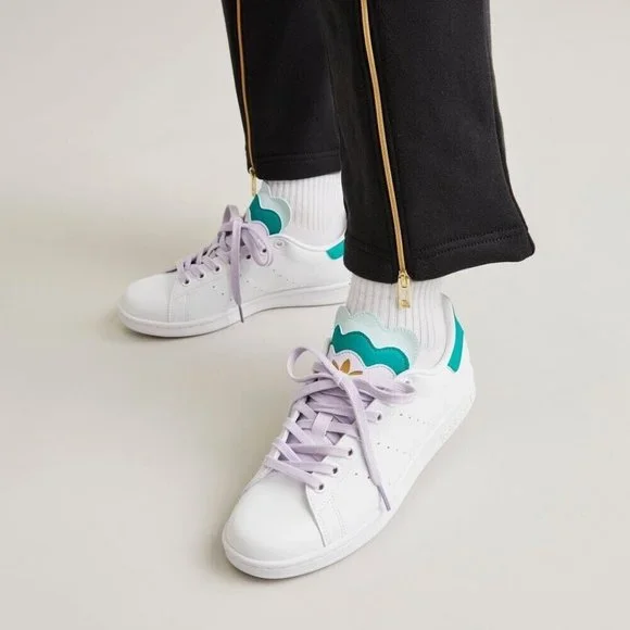 Adidas Stan Smith Women’s White Sneaker Athletic Tennis Shoe #942 - Picture 3 of 11